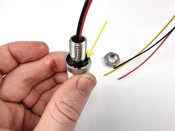 Lubricate the o-ring with silicone grease