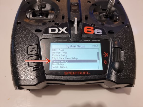 Scroll down to find channel assign and select it