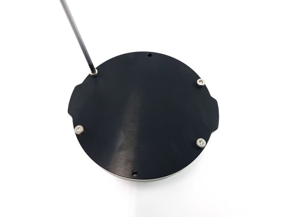 Using a 2.5mm allen key tighten the screws down on the end cap