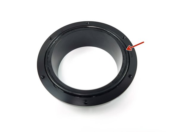 Lubricate with silicone grease and install the Face O-Ring into the flange.