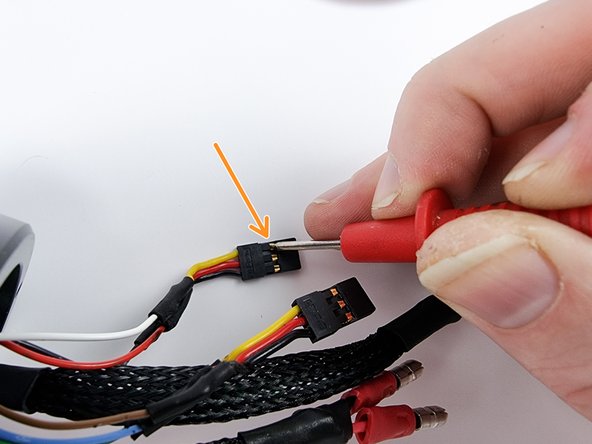 Set your multimeter to continuity mode where it buzzes when you touch the 2 probes together.