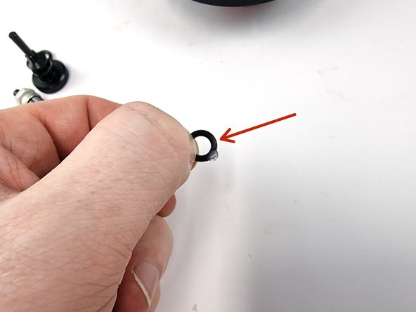 Lubricate the 2 small o-rings with silicone grease