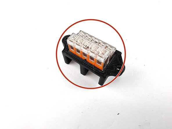 Grab the Wago mount that you have 3D Printed