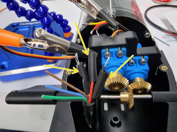 Tin the ends of all the wires to prepare them for soldering.