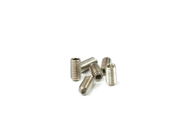2 x M3 x 6mm set screws required for the roe cap assembly
