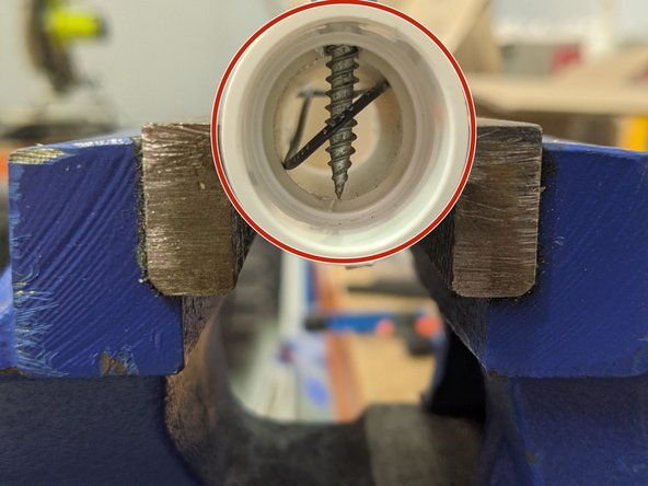 If you plan to run the motor wires through the frame (recommended), special caution should be exercised to not use too long of a screw, and avoid using fasteners in the line of the wiring.