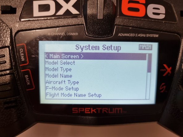 You can now press the Main Screen option to get back into the main menu.