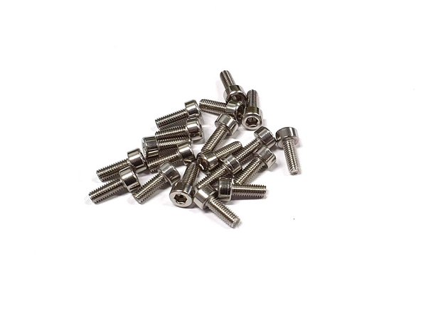 5 x M3 x 12mm Stainless Socket Head Cap Screws are required for the Hull Assembly