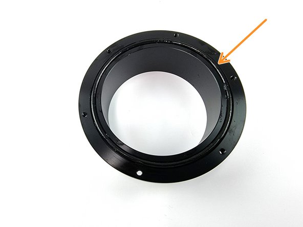 Install the thin o-ring to the face of the flange.
