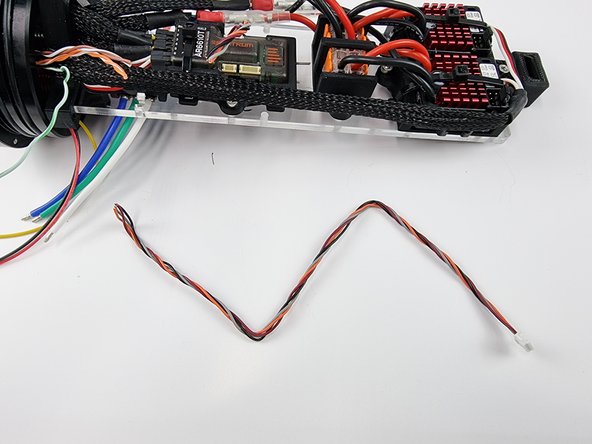 Keep the section of the cable you trimmed for the satellite receiver. We will need this to connect in the buoy.