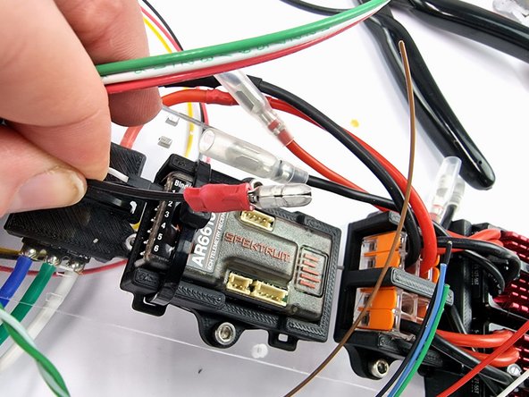 Now we need to crimp the connector to the wire. It helps to have a set of proper crimpers for this to ensure the wire doesn't pull out when disconnecting them.