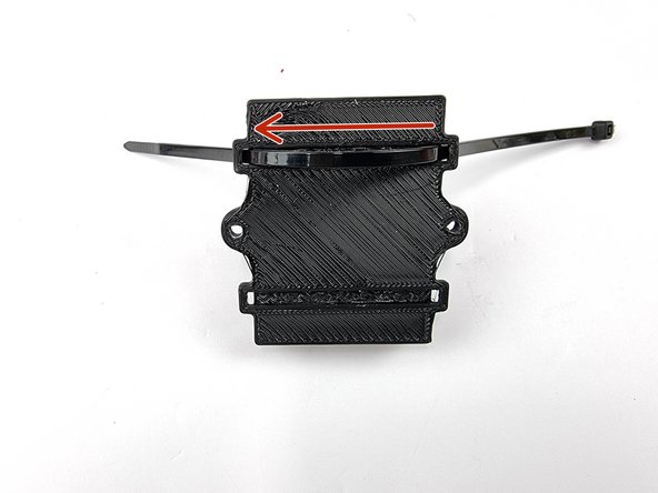 The secure the ESC's in place we use a cable tie. There is slots running underneath the mount for running the cable tie through.