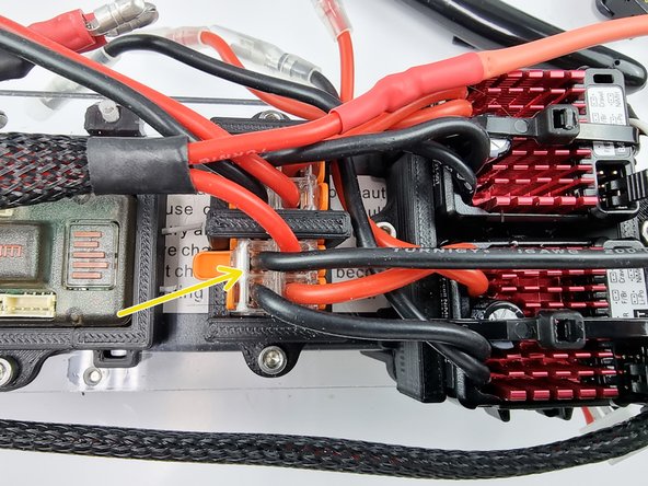 Open the lever on the Wago 221 terminal block and insert the black wire into it ensuring it is inserted all the way