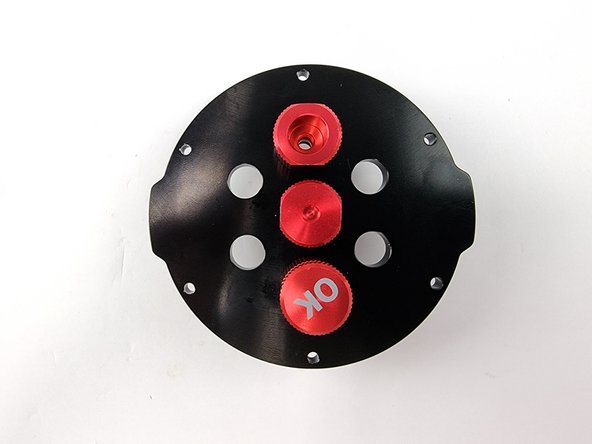 Install the power switch penetrator into the top hole of the end cap