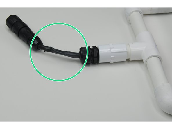 Now you can start the removal of the tether cable, as this will allow the motor units to be separated from the frame.