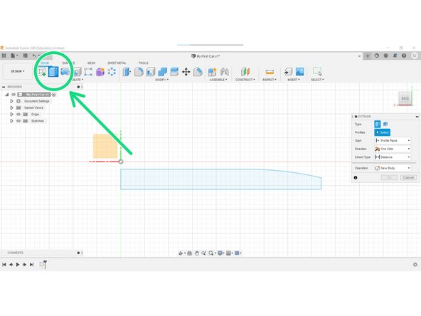 You are now ready to create a 3D model.