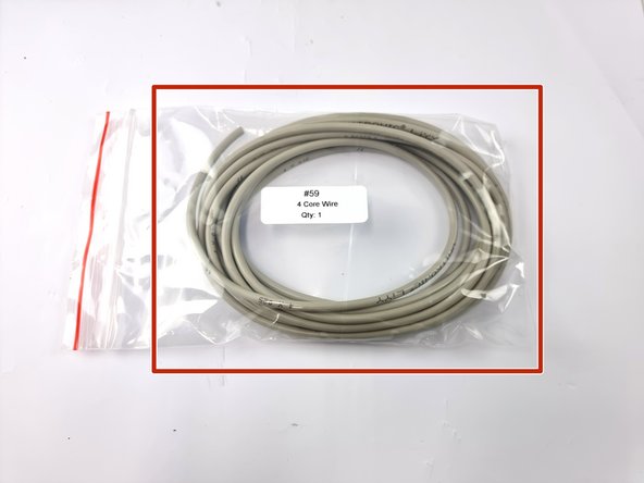 Find the 4 core wire supplied in the kit.