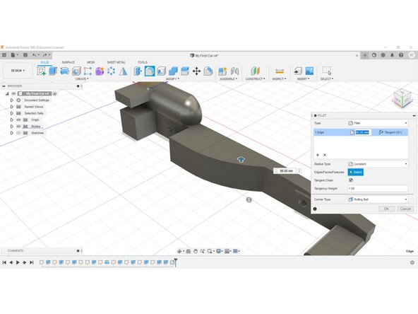 You might however choose to implement a design that pushes air around the side of the car, as pictured.