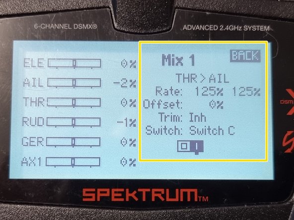 Match the settings to the ones shown here.