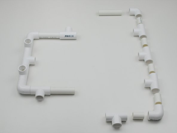 At this stage the frame only needs to be 'hand tight' as certain components will need to be removed and or manipulated during the build.