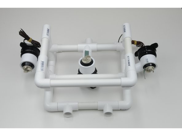 Now you can connect the motor mounts onto the frame of the ROV as pictured.