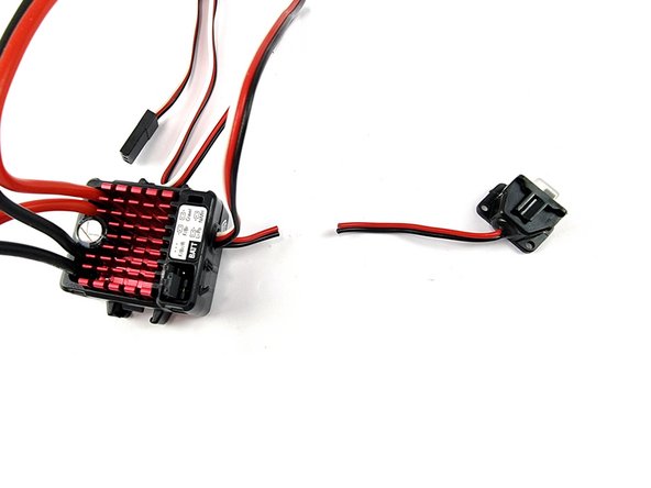 Cut the switch off the ESC leaving enough wire on the ESC for us to solder the 2 wires together so that the ESC is always on.