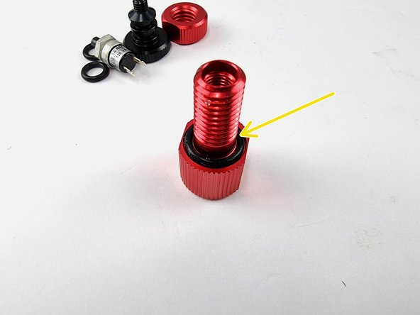 Install the O-ring onto the power switch penetrator.