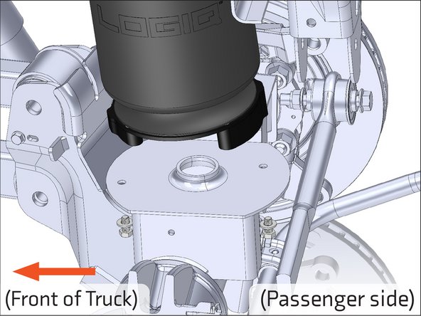 Install the provided 3/8&quot; bolts and washers into the bracket through the two perch holes shown.