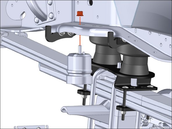 Unbolt factory bumpstop using a 15mm socket.