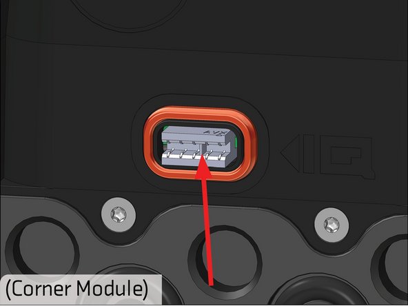 Verify there is a connector in the Corner module, and it is fully seated.