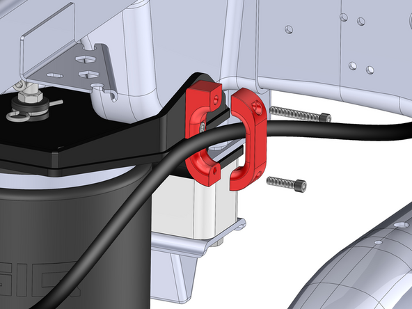 The base piece of the bracket gets attached to the upper bracket first with the .50&quot; long screw. Torque the screw to 7 FT. LB. using a 3/16&quot; allen socket.