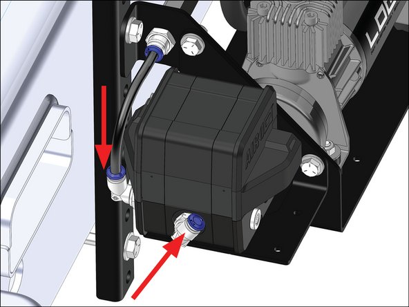 Re-connect all air lines to the correct air fittings.