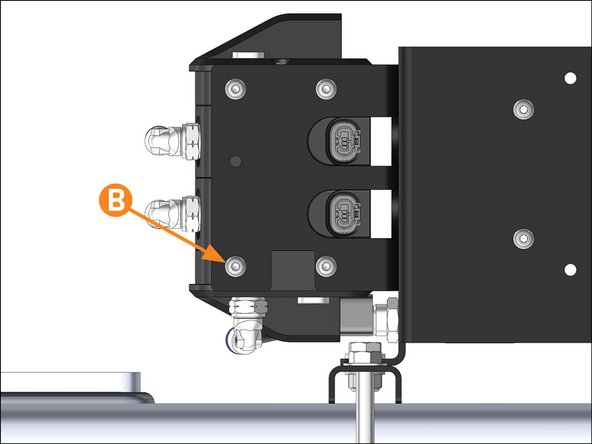 B: Torque the #10 screws to 25 IN. LB.
