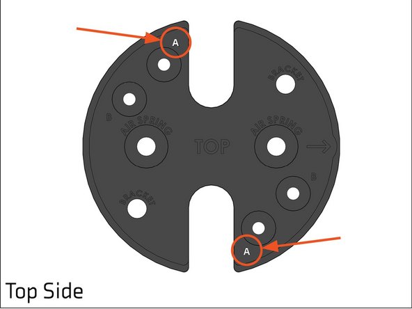For 2-3 inch lifts, the lift spacers need to be prepped with hardware before assembling to the air spring.