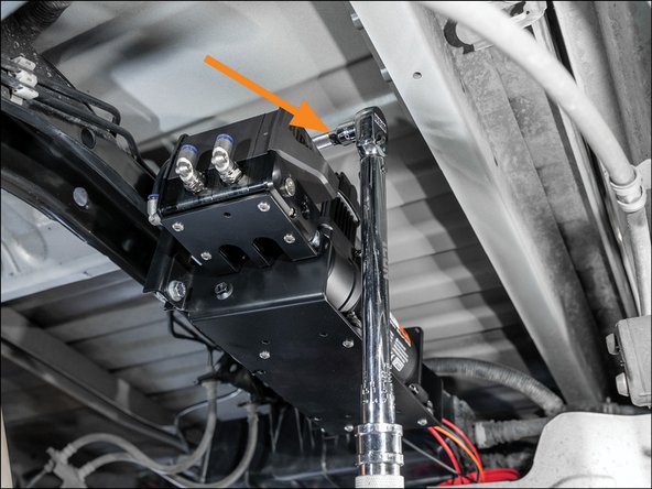 A socket extension will be needed to torque the upper 5/16&quot; bolts.