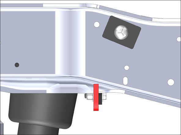 Ensure the hooks are mounted in the correct orientation (inside of the upper bracket arms).