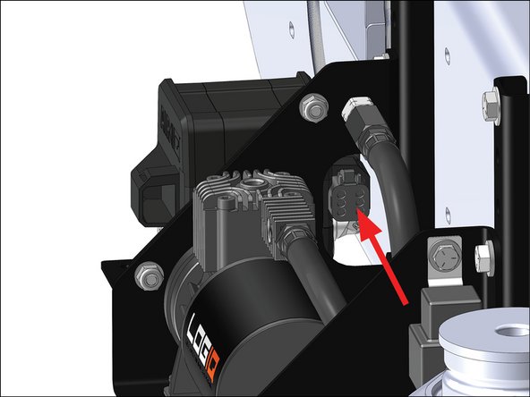 Plug in the harness connector to the AirIQ module.