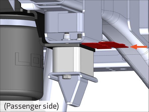 Before snugging the bolts, push the upper bracket up so it is in contact with the crossmember.