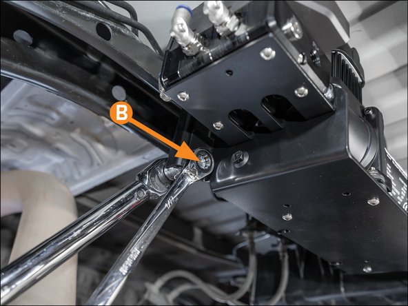 B: Torque 5/16&quot; hardware to 17 FT. LB.