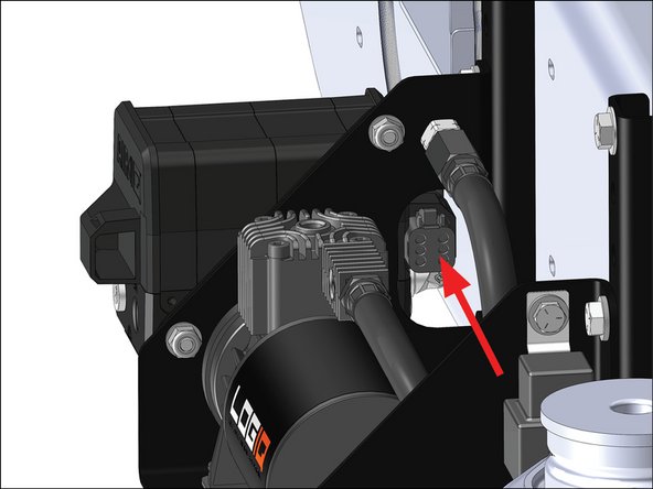 Plug in the harness connector to the AirIQ module.