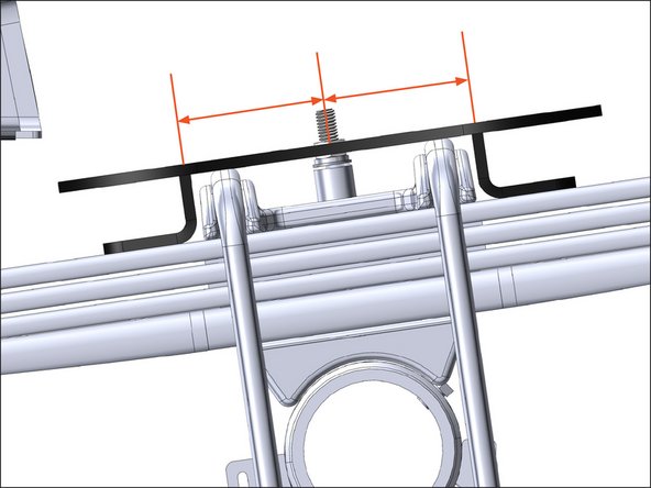 Make sure that the lower bracket is centered over the U-bolt saddle.