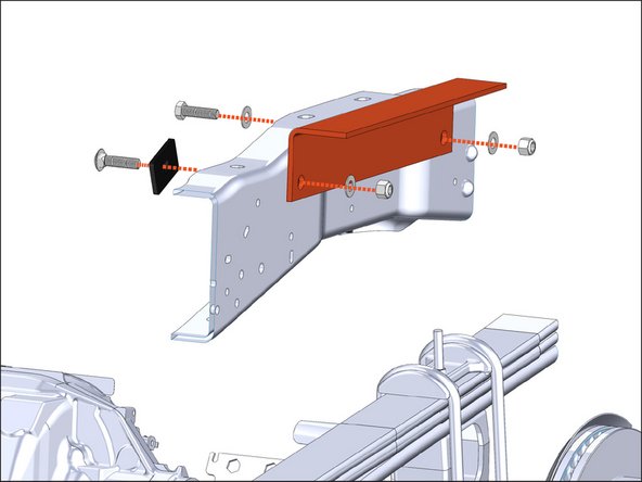 NOTE: If equipped with a fifth wheel hitch, first remove the frame mounting hardware.