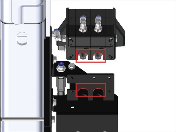 Ensure correct orientation by lining up the radiused cutouts on the module with the radiused cutouts on the bracket.