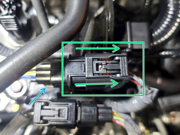 Pop primary O2 sensor wire out of clip