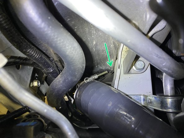 Press the silicone onto the turbo inlet pipe as shown