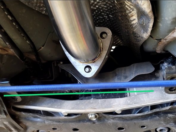 Support the front section with a bungee chord