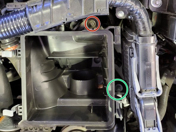 Intake shown without lid and filter for clarity