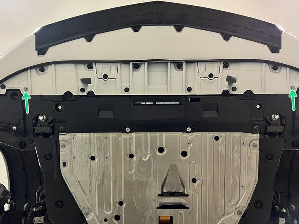 Reinstall the ten (10) push-clips on the bottom of the bumper