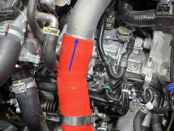 Position the boost tube in the orientation shown