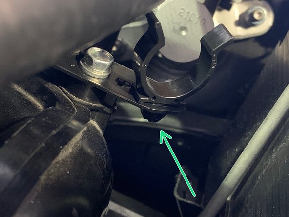 Failure to move coolant line could result in coolant leak